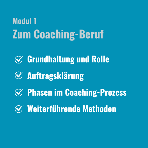 Coaching Grundlagen Modul 1 Blau