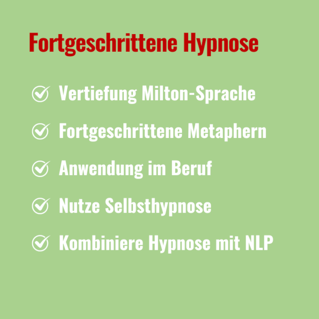 Fortgeschrittene Hypnose