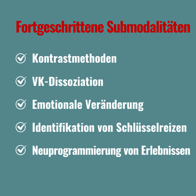 Fortgeschrittene Submodalitäten Text